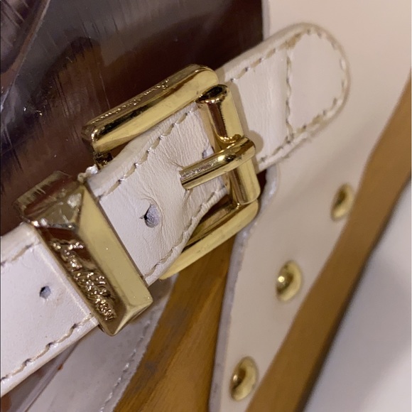 Sam Edelman Bentlee Wood Effect Flatform Heeled Sandals - Picture 9 of 11